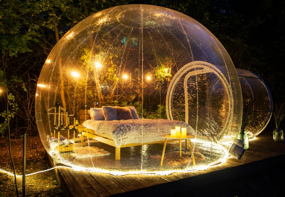 romantic bubble tent