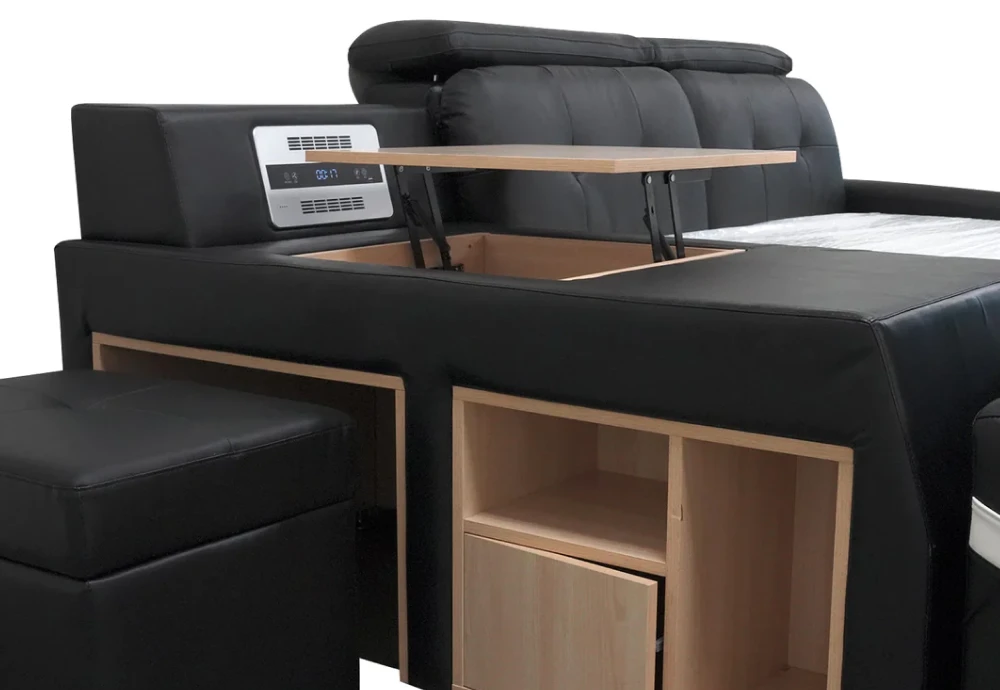 tech-friendly multifunctional couch bed combo